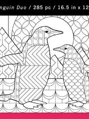 Load image into Gallery viewer, Color-A-Puzzle - Penguin Duo