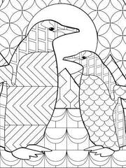 Load image into Gallery viewer, Color-A-Puzzle - Penguin Duo