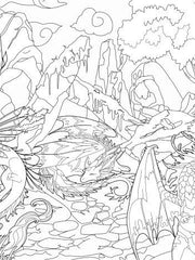 Load image into Gallery viewer, Color-A-Puzzle - Dragons