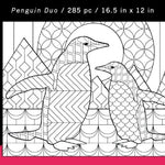 Load image into Gallery viewer, Color-A-Puzzle - Penguin Duo
