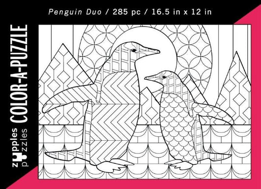 Color-A-Puzzle - Penguin Duo