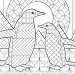 Load image into Gallery viewer, Color-A-Puzzle - Penguin Duo
