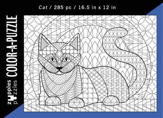 Color-A-Puzzle - Cat