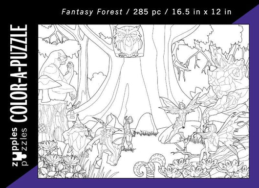 Color-A-Puzzle - Fantasy Forest