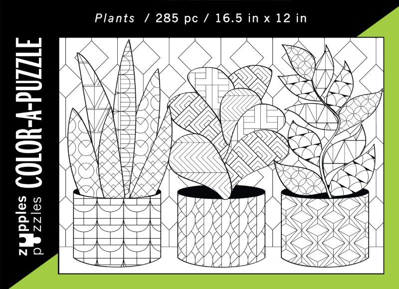 Color-A-Puzzle - Plants