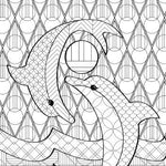 Load image into Gallery viewer, Color-A-Puzzle - Dolphins
