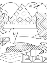 Load image into Gallery viewer, Color-A-Puzzle - Penguin Friends
