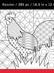 Load image into Gallery viewer, Color-A-Puzzle - Rooster
