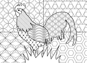 Color-A-Puzzle - Rooster